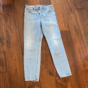 LEVI's Wedgie Button down Light Blue Women's Jeans - sz 24